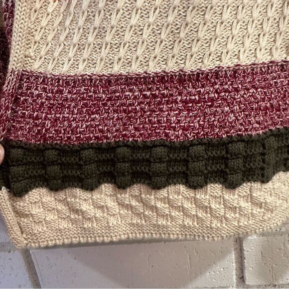 Soft Surroundings Striped Colorblock Cardigan Size Small - Picture 6 of 9